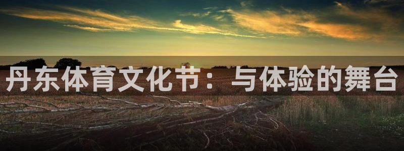 mk体育全站app下载：丹东体育文化